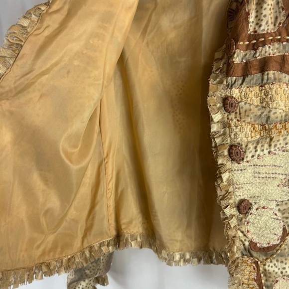 Vintage 1990s Sandy Starkman Designer
Cardigan With Patchwork Abstract Size:M - Picture 11 of 17